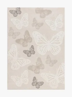 KMCarpets Gulvtæppe Sommerfugl 120x170, Creme