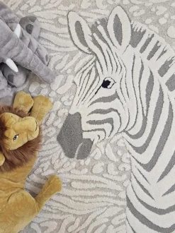 KMCarpets Gulvtæppe Zebra 120x170, Creme