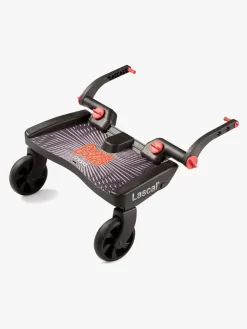 Lascal BuggyBoard Maxi Ståbræt inkl. Sadel, Sort/Rød