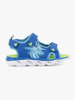 Leaf Filipstad  Blinkende Sandaler, Blue/Lime