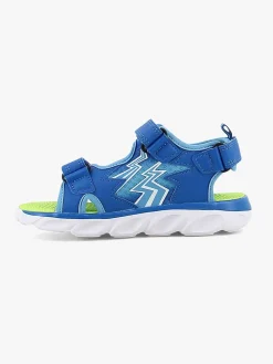 Leaf Filipstad  Blinkende Sandaler, Blue/Lime