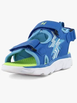Leaf Filipstad  Blinkende Sandaler, Blue/Lime