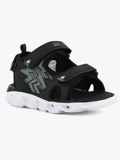 Leaf Filipstad Blinkende Sandaler, Sort