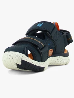 Leaf Ljungby Sandaler, Navy/Orange
