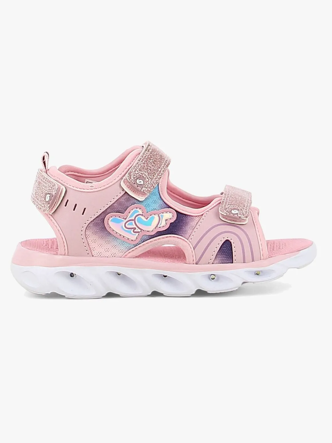 Leaf Surte Blinkende Sandaler, Pink