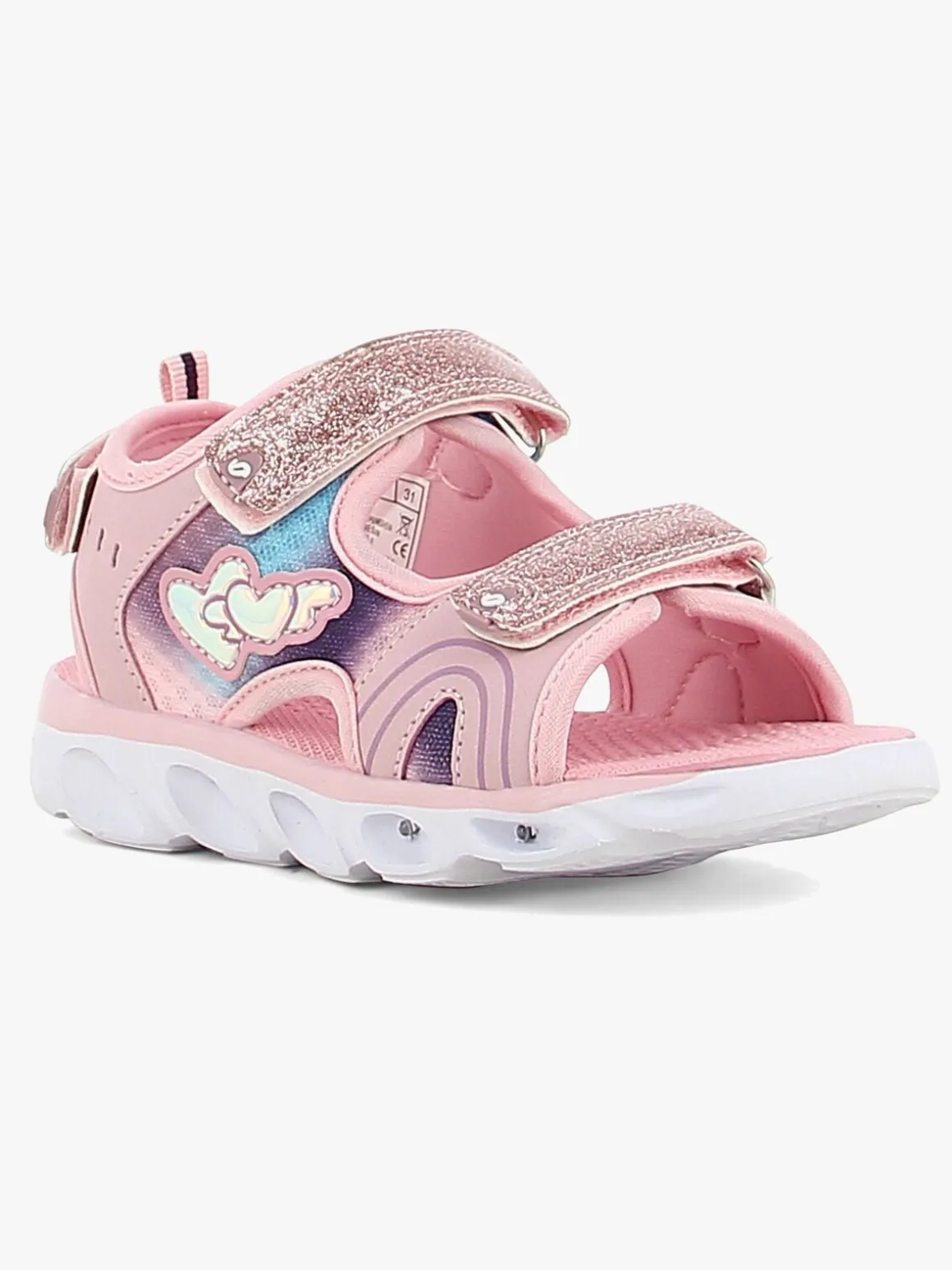 Leaf Surte Blinkende Sandaler, Pink