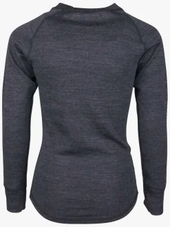 Lindberg Merino Skiundertøj JR Merinomix, Black Melange