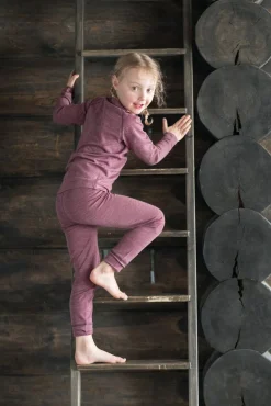 Lindberg Merino Skiundertøj JR Merinomix, Dry Rose
