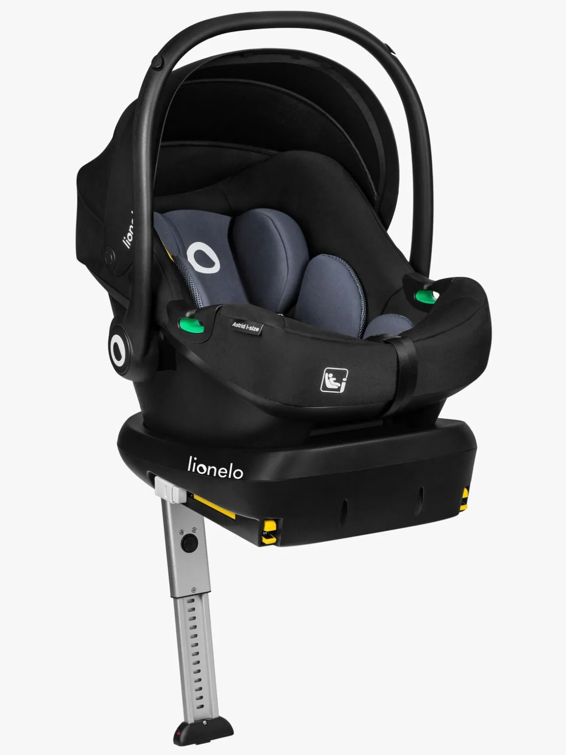 Lionelo Astrid i-Size Autostol inkl. Base, Black/Grey