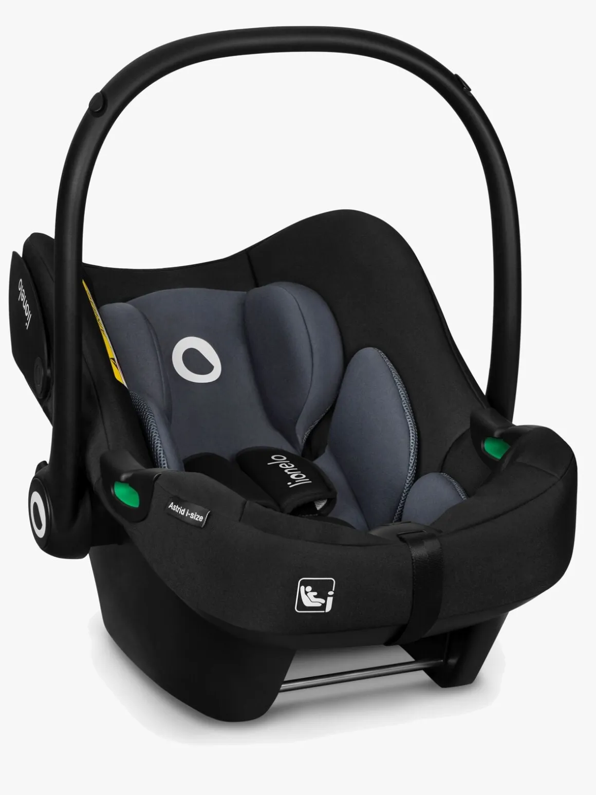 Lionelo Astrid i-Size Autostol inkl. Base, Black/Grey