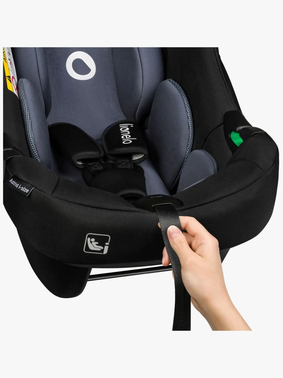 Lionelo Astrid i-Size Autostol inkl. Base, Black/Grey