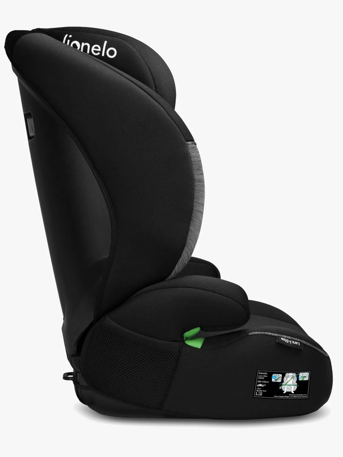 Lionelo LARS i-Size Autostol, Black Grey