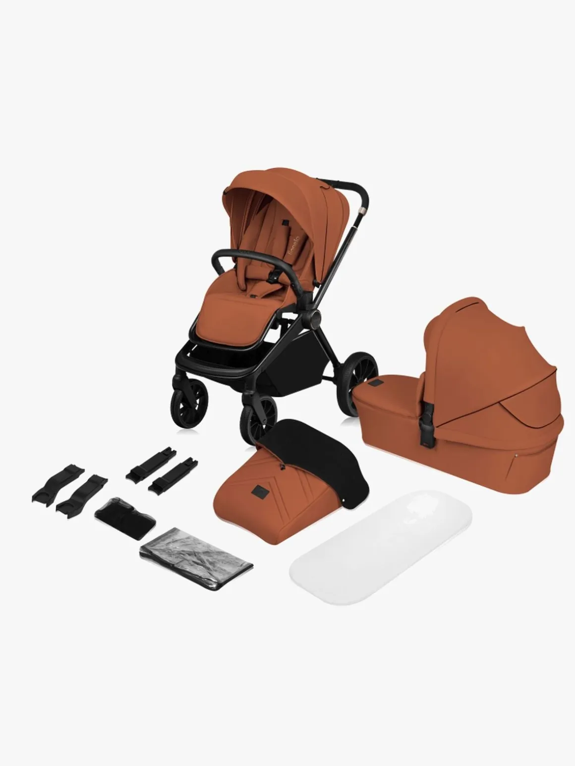 Lionelo MIKA Plus 2-in-1 Duovogn, Brown Rust