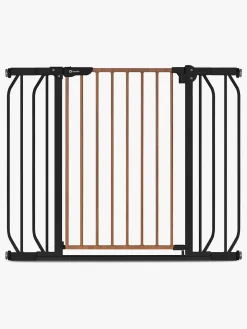 Lionelo Truus Slim Sikkerhedsgitter, Black Carbon/Natural
