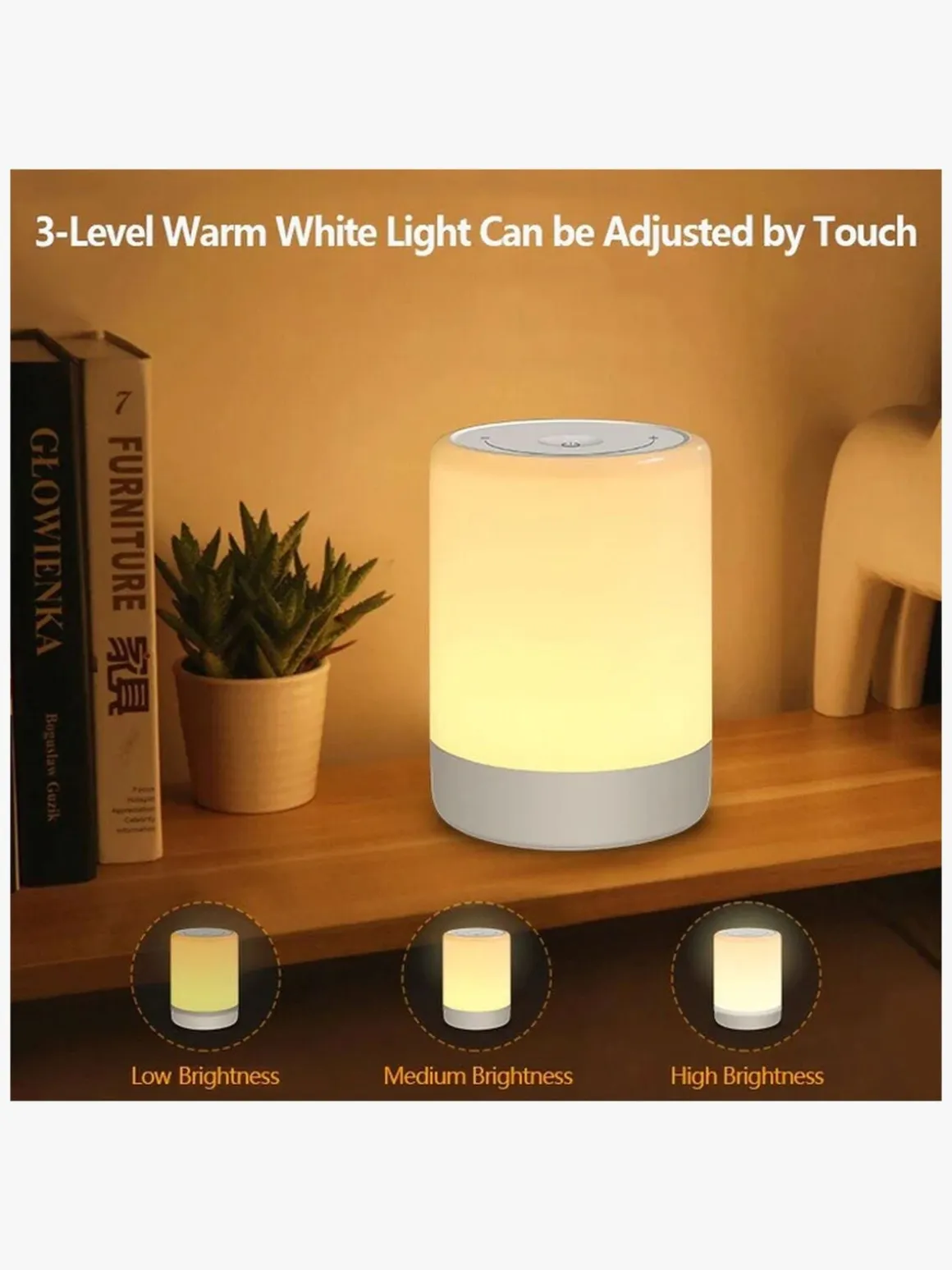 Lippa Colorful Touch Natlampe, Hvid