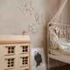 lis wycina Butterflies Vægdekoration Træ