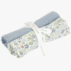 Little Dutch Forest Adventure & Denim Blue Tæpper/ Stofbleer i Musselin 2-pak, Blå