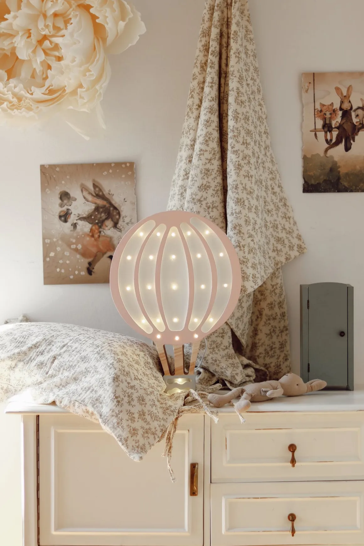 Little Lights Lampe Balloner, Pudderrosa