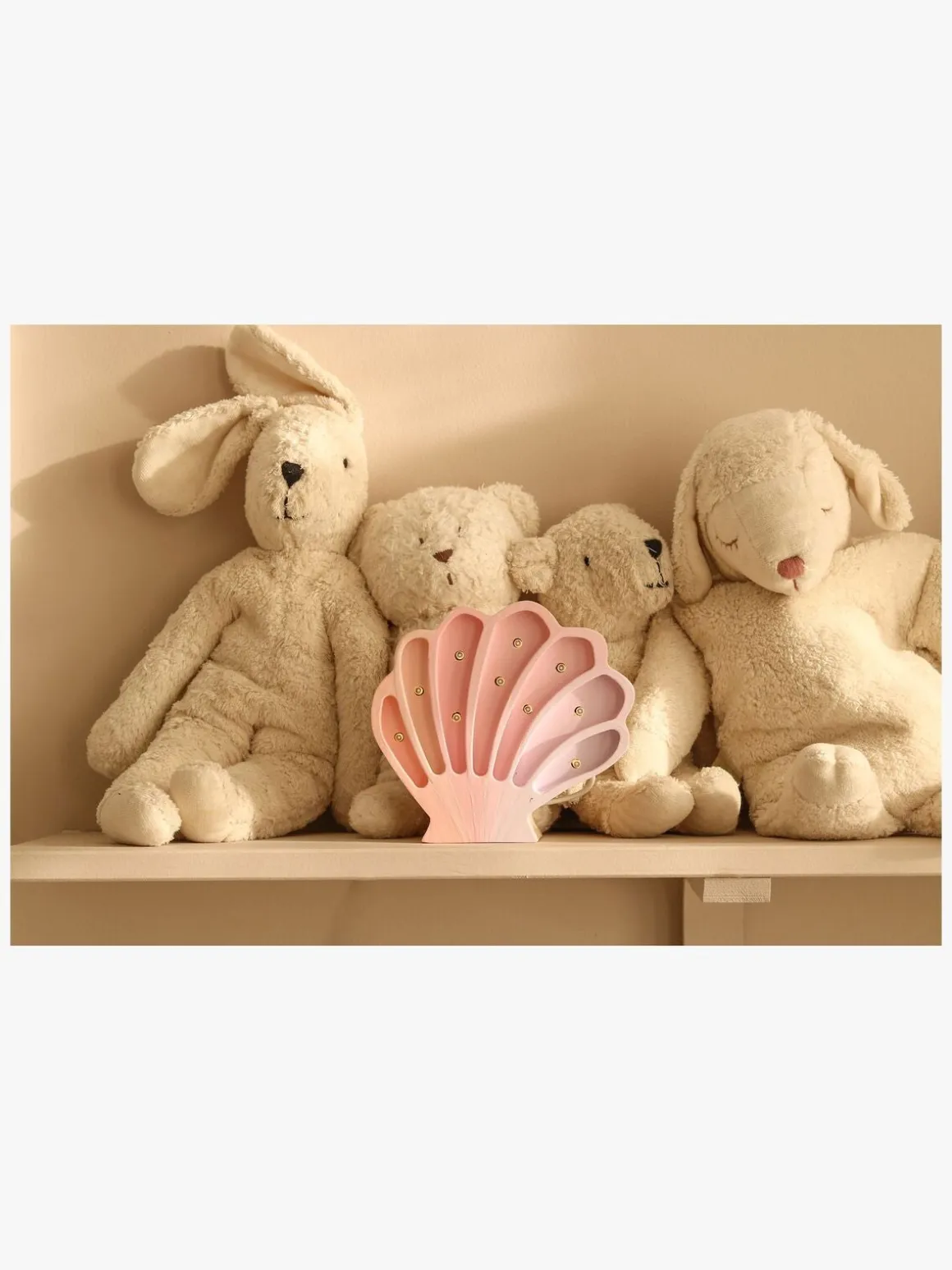 Little Lights Lampe Muslingeskal, Mermaids Pink