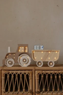 Little Lights Lampe Traktor, Coffee Cream