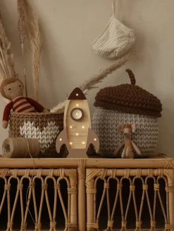 Little Lights Mini Lampe Rumraket, Cappucino