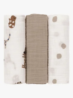 Lässig Swaddle Stofbleer 3-pak 85x85, Royal Blue