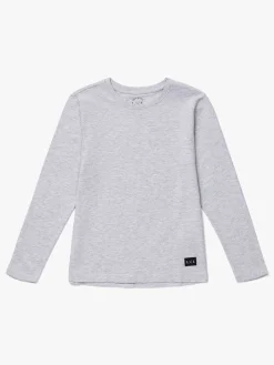 Luca & Lola Abel Langærmet T-Shirt 2-pak, Grey Melange/Brown