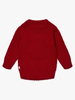 Luca & Lola Baby Trøje Winter Bunny, Red