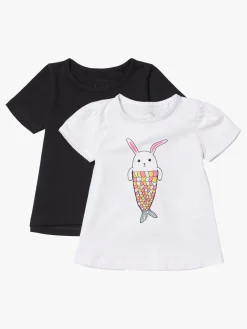 Luca & Lola Emily Top 2-pak, White/Anthracite