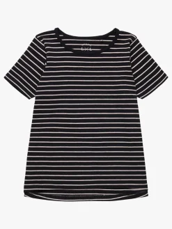 Luca & Lola Malena T-shirt 2-pak, Black/Pink Stripes
