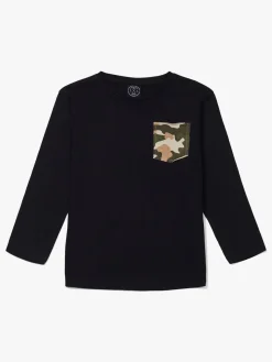 Luca & Lola Piero Langærmet T-Shirt, Black