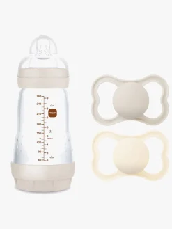 MAM Air Naturgummi Sutter 16-36m & Easy Start Sutteflaske Anti-kolik 260 ml, Neutral