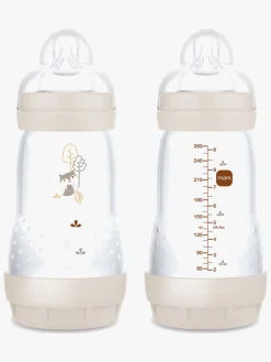 MAM Air Naturgummi Sutter 16-36m & Easy Start Sutteflaske Anti-kolik 260 ml, Neutral