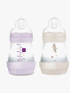 MAM Easy Start Sutteflaske Anti-kolik 160 ml 2-pak, Pink/Neutral