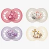 MAM Original Latex Sutter 16-36m 4-pak, Pink/Neutral