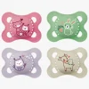 MAM Original Silikone Sutter 0-6m 4-pak, Pink/Neutral