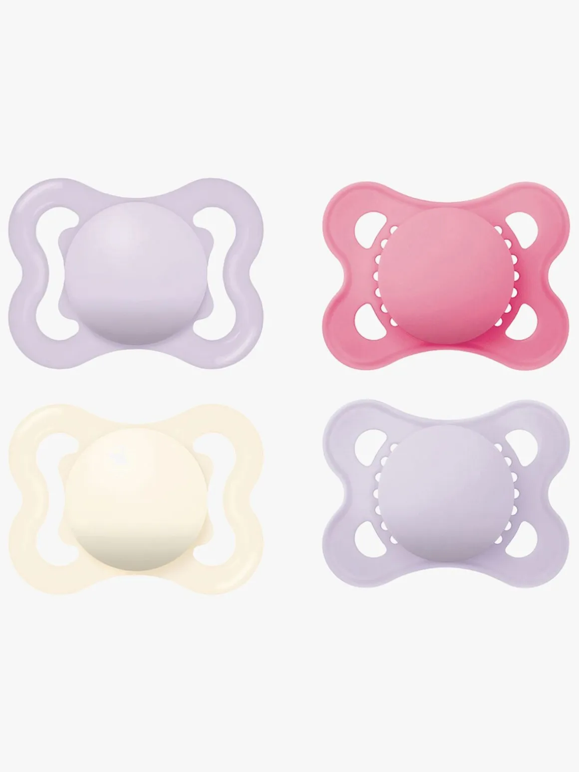 MAM Original Sutter & Air Silikone Sut 0-6m 4-pak, Pink