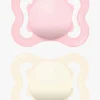 MAM Supreme Silikone Sutter 0-6m 2-pak, Pink/Neutral