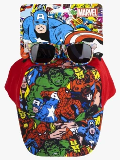 Marvel Avengers Kasket & Solbriller, Rød