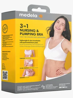 Medela Amme- og Pumpe-bh 3-i-1, Hvid