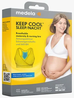 Medela Keep Cool Night Amme-BH, Hvid