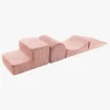 Meowbaby Aesthetic Foam Sæt 4 Elementer Kraftig Fløjl, Pink