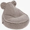 Meowbaby Bearly Sækkestol Teddy, Lysegrå