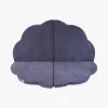 Meowbaby Foam Sammenklappelig Legetæppe Velour 160x160, Blå-grå