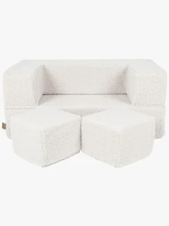 Meowbaby Play Bearly Cube  Bygbar Sofa, Cremefarvet