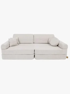 Meowbaby Play Premium Boucle  Bygbar Sofa, Champagne Ecru