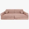 Meowbaby Play Slimcord  Bygbar Sofa, Pink