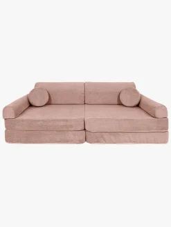 Meowbaby Play Slimcord  Bygbar Sofa, Pink