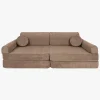 Meowbaby Play Slimcord  Bygbar Sofa, Brun