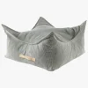 Meowbaby Puf Kvadrat Slimcord, Grå